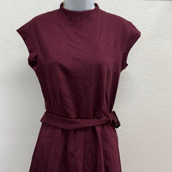 Ann Taylor Belted Sleeveless Midi Dress - Size 4 (NWT) - Picture 2 of 6